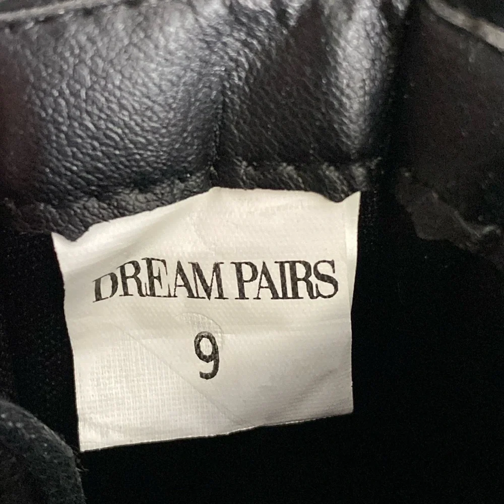 Dream Pairs Black Side Zip Round Toe Combat Boots Size‎ 9 NWOT